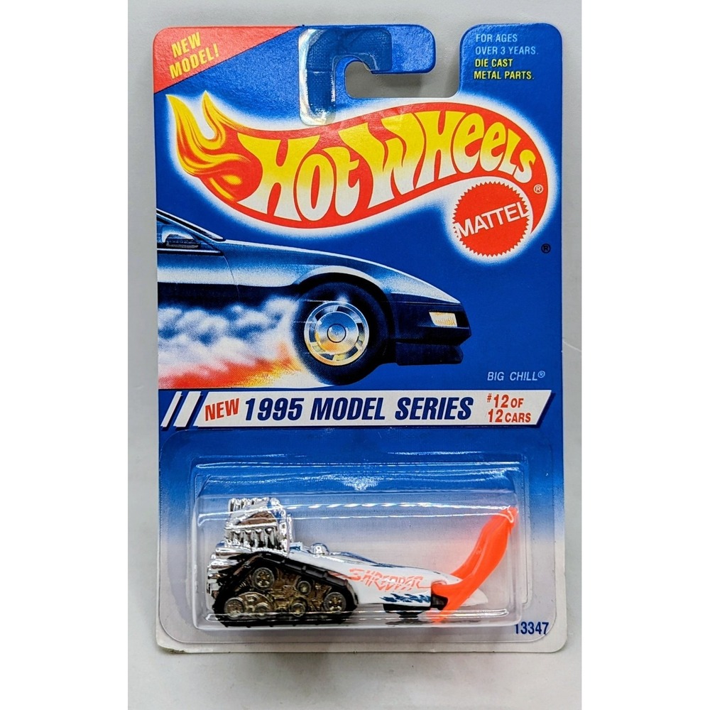 1995 Hot Wheels Model Series #12 of 12 Big Chill #352 White Shredder